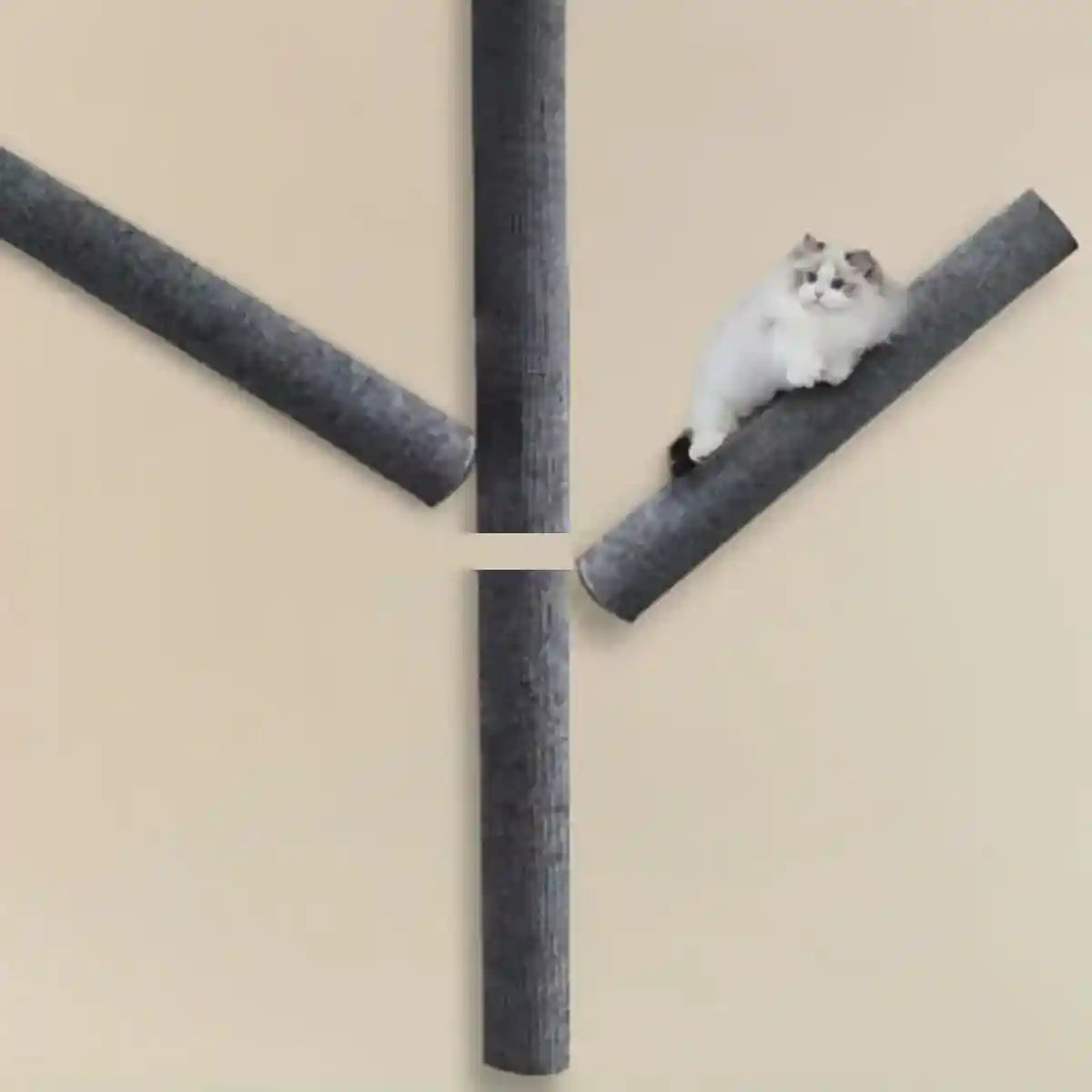Self-Adhesive Cat Scratching Posts for Wall Cylindrical Climbing Set