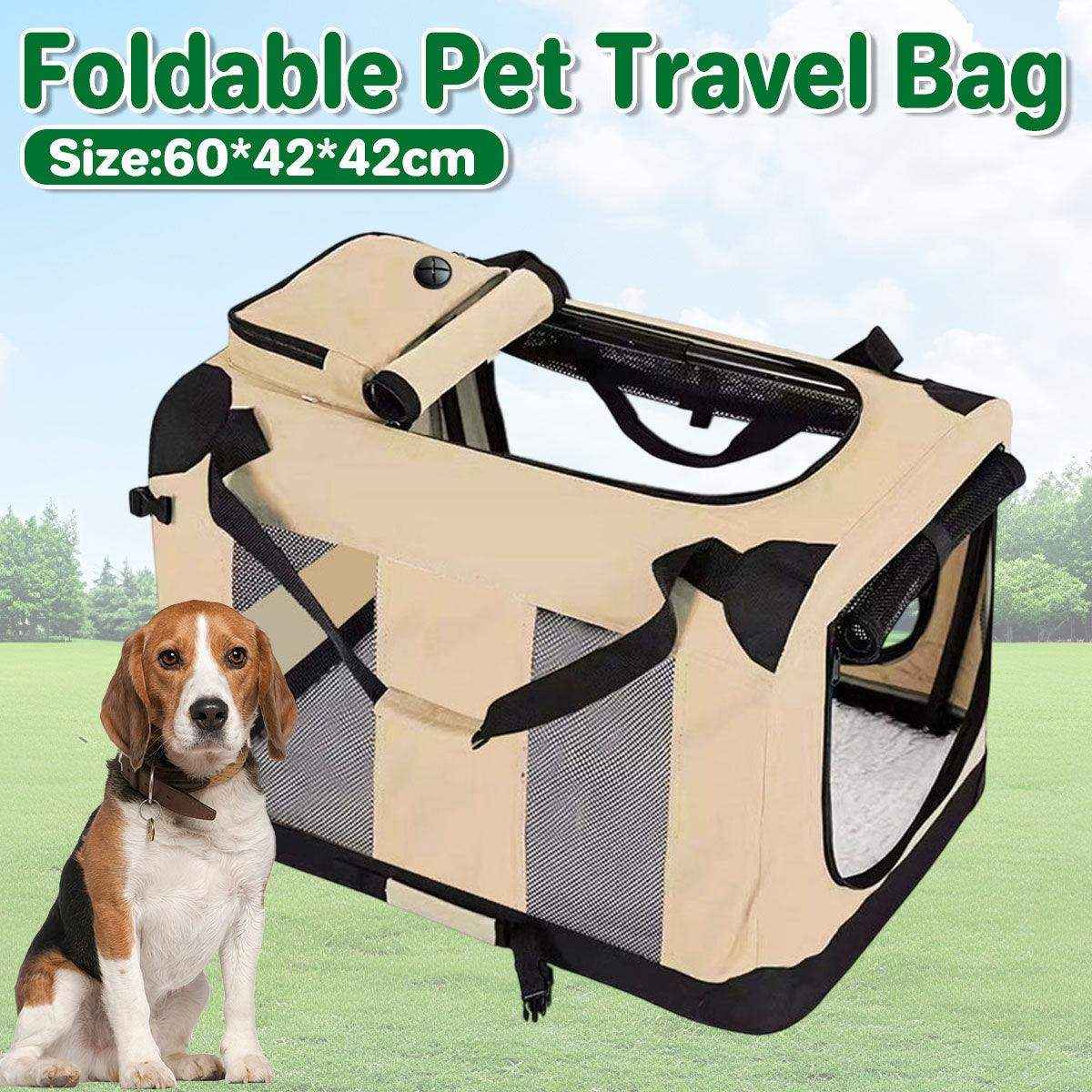 Folding Pet Carrier Bag for Medium & Large Dogs