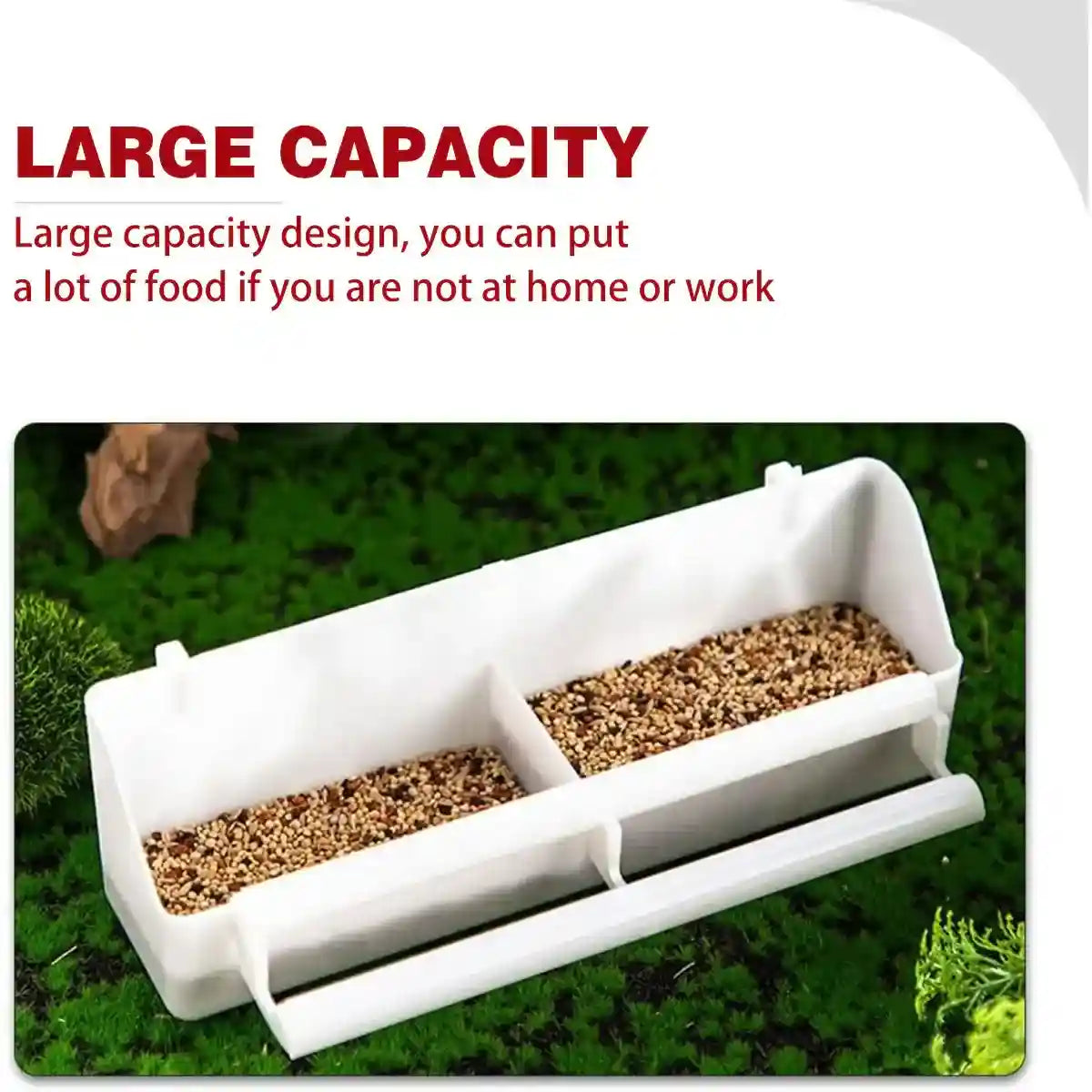 Large Hanging Bird Feeder And Water Bowl Set For Small Birds