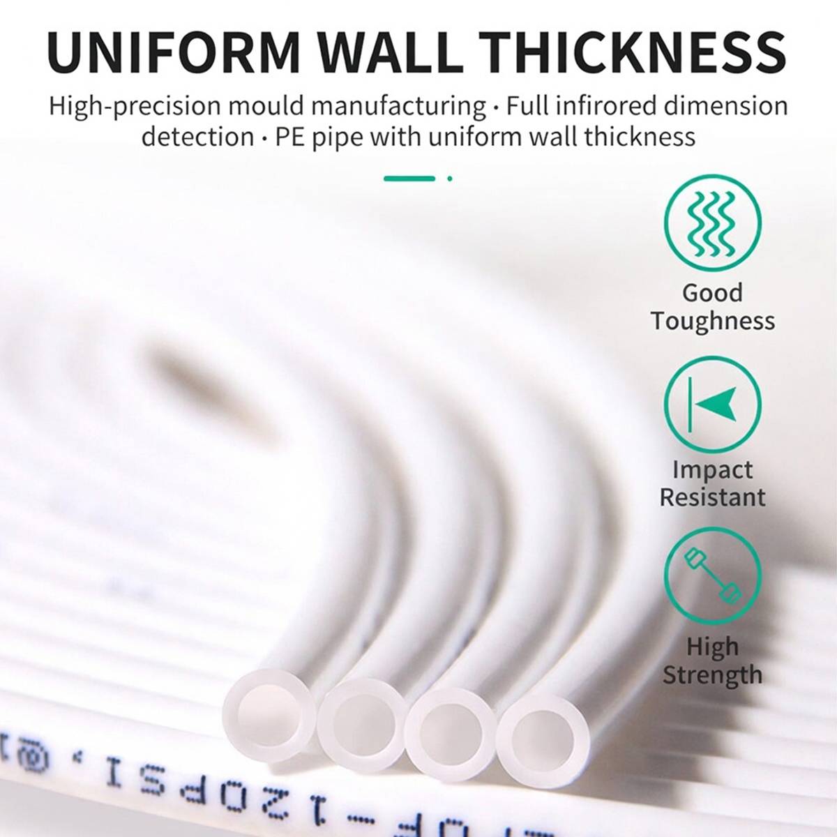 Water Purifier Tubing - 2-Pipe 10M RO Faucet Outlet Hose