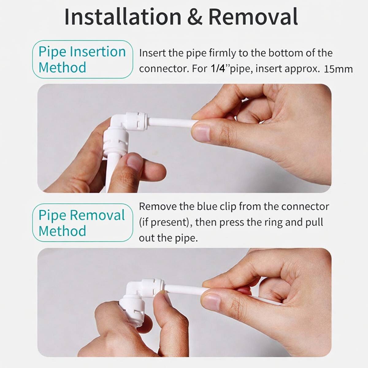 Water Purifier Tubing - 2-Pipe 10M RO Faucet Outlet Hose