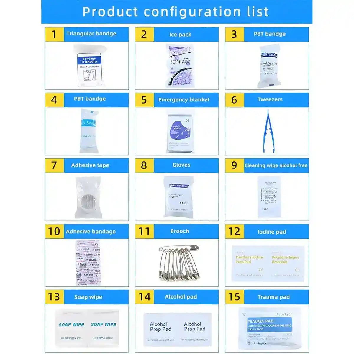 Essential Dog First Aid Kit 101-Piece Pet Emergency Medical Set