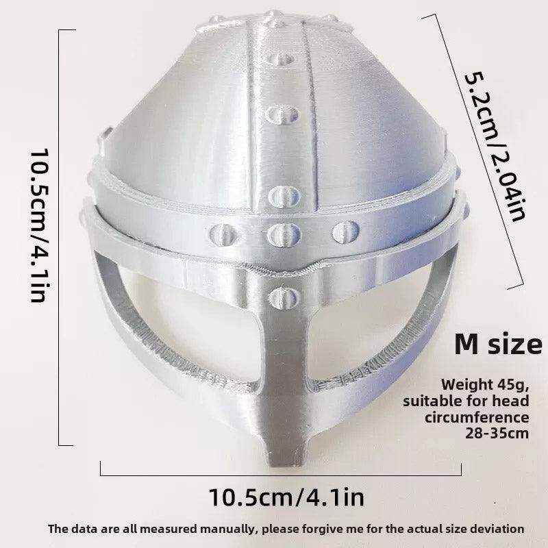 Viking Cat Helmet 3D Printed Pet Armor for Cosplay & Photos