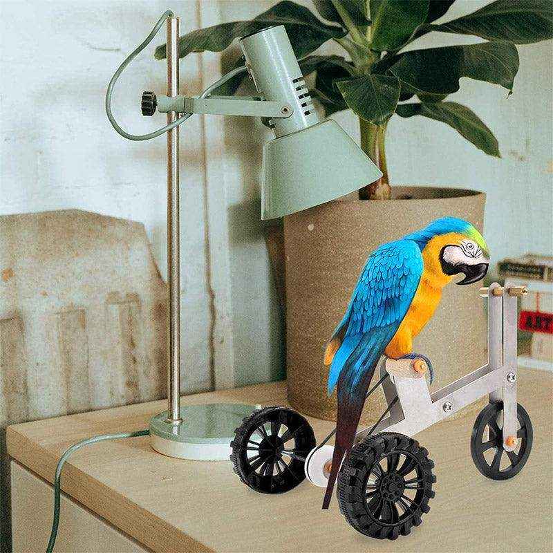 Interactive Bicycle Training Game Fun & Smart Parrot Toy for Active Birds