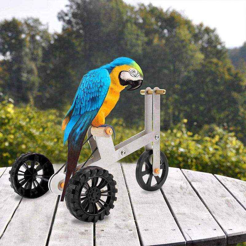 Interactive Bicycle Training Game Fun & Smart Parrot Toy for Active Birds
