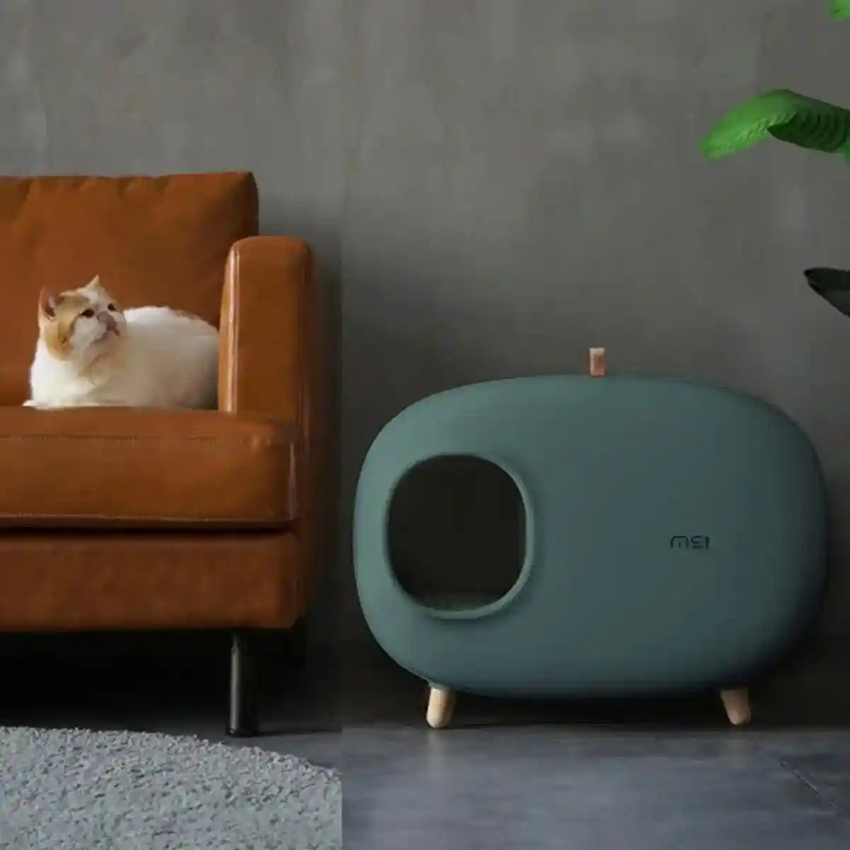 Makesure Cat Litter Box Semi-closed Cat Supplies Cat Toilet Drawer Large Cat Litter Box