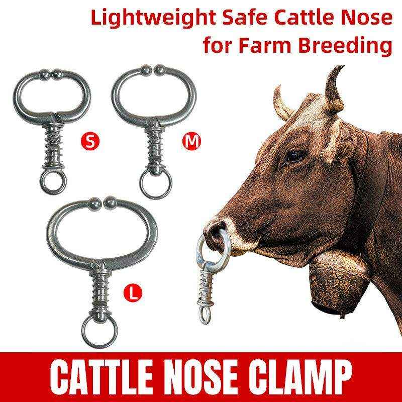 Stainless Steel Cattle Nose Clamp Secure & Durable Farm Handling Tool