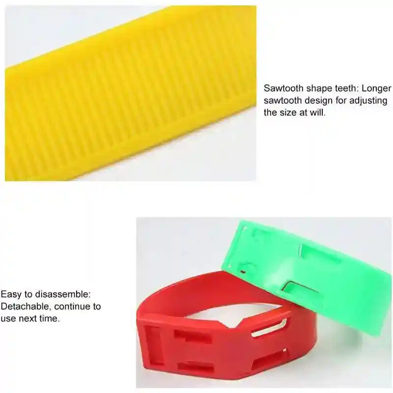 Adjustable Cow Identification Bands – Color-Coded Tags for Livestock Management