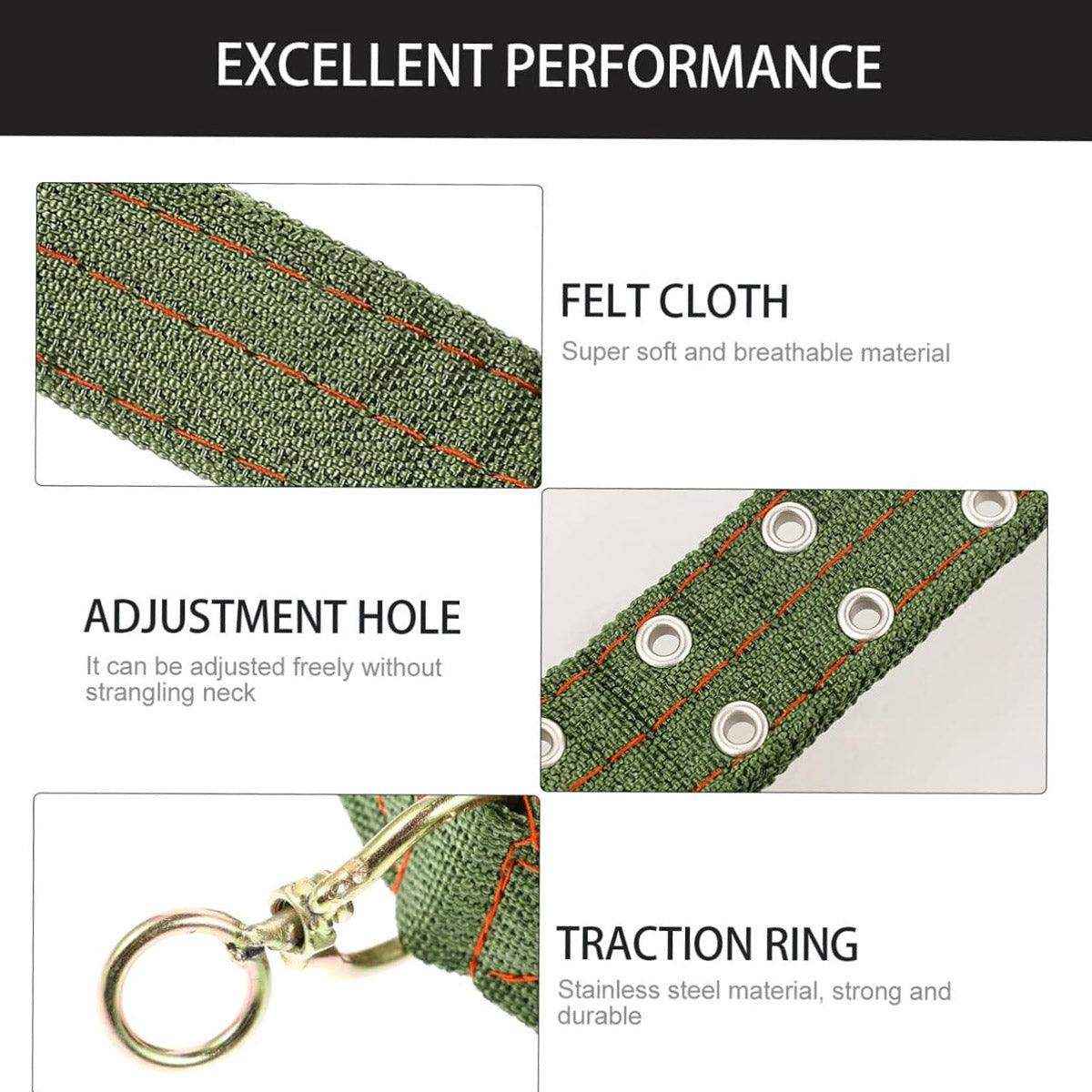 Adjustable Sheep Collar for Goats & Working Dogs Heavy-Duty Canvas Design