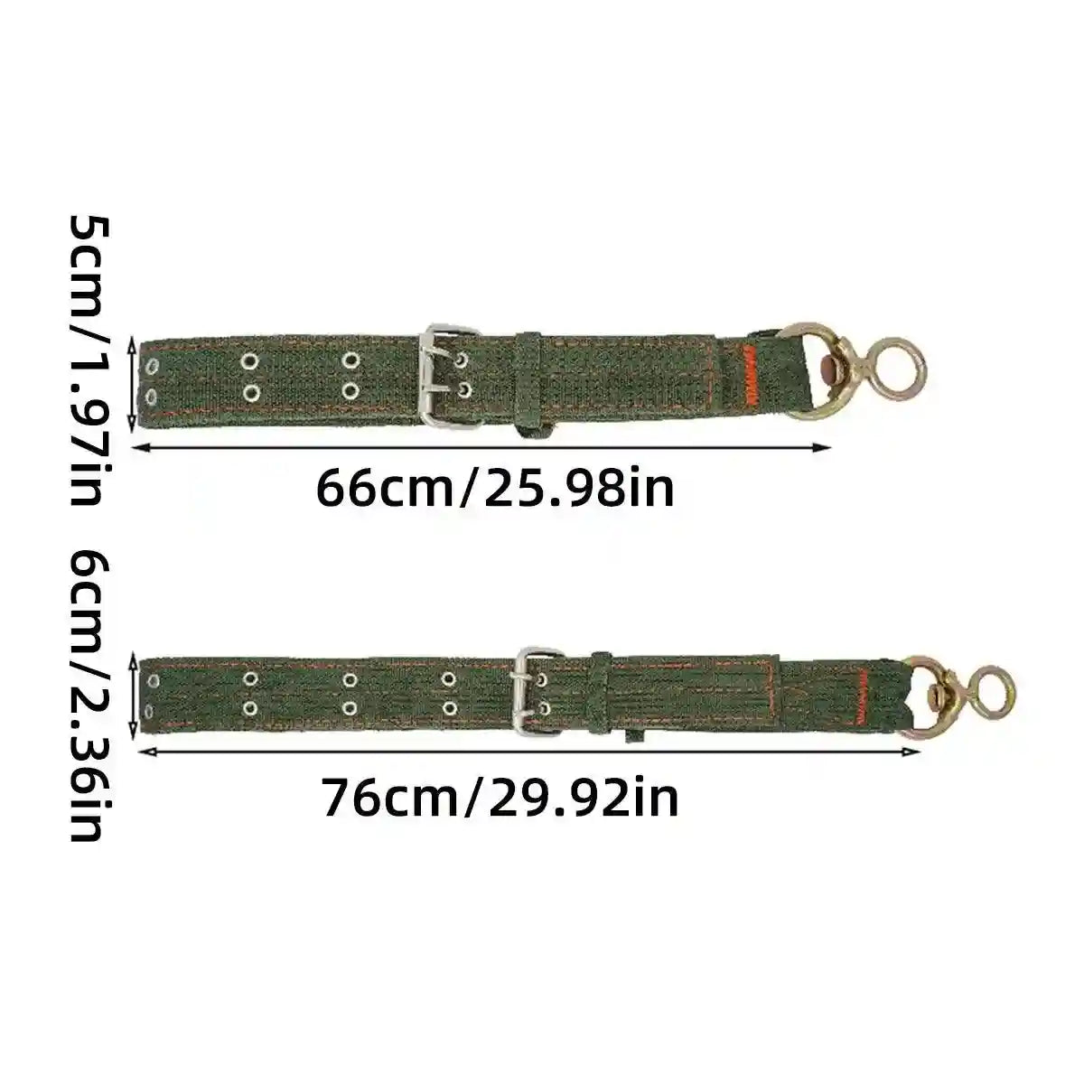 Adjustable Sheep Collar for Goats & Working Dogs Heavy-Duty Canvas Design