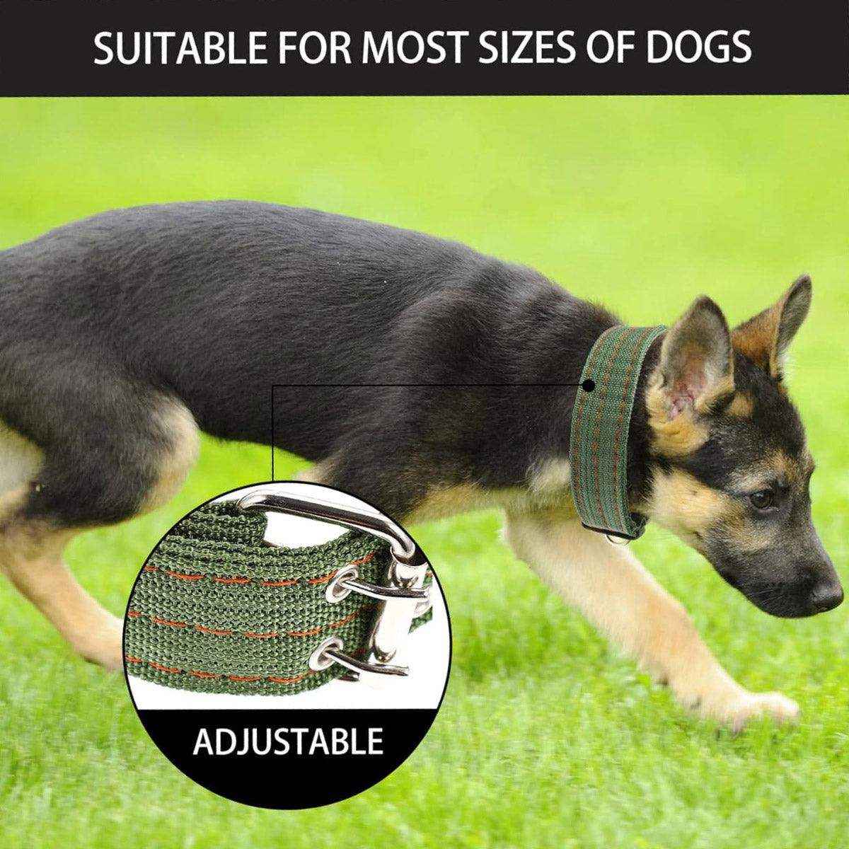 Adjustable Sheep Collar for Goats & Working Dogs Heavy-Duty Canvas Design