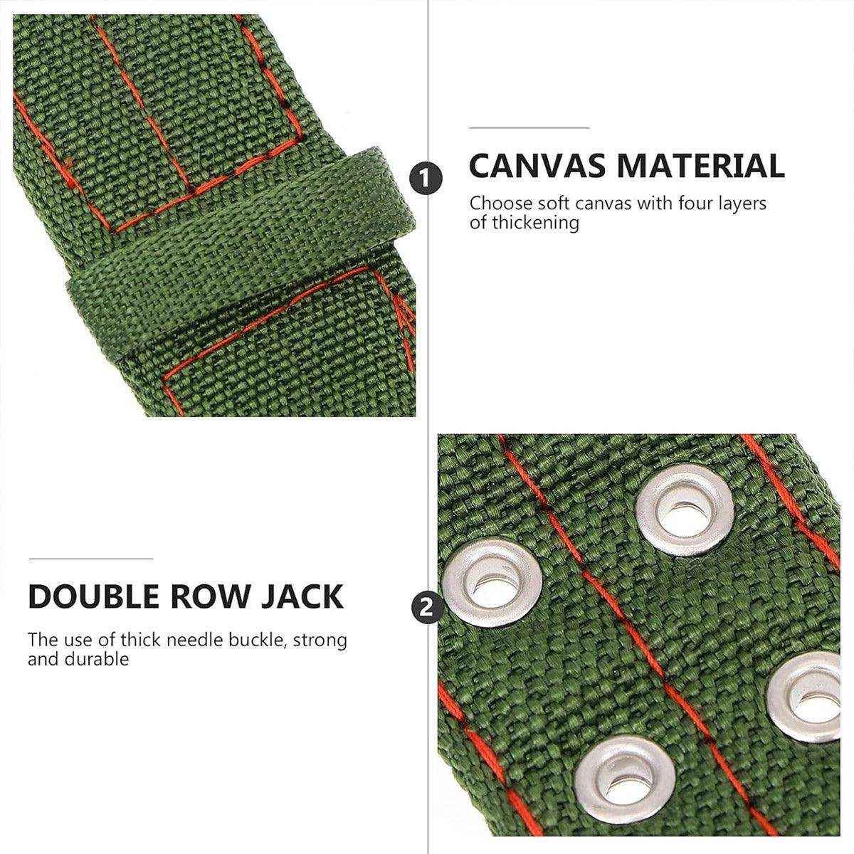 Heavy-Duty Adjustable Cattle Collar with Metal Buckle – Wear-Resistant Canvas