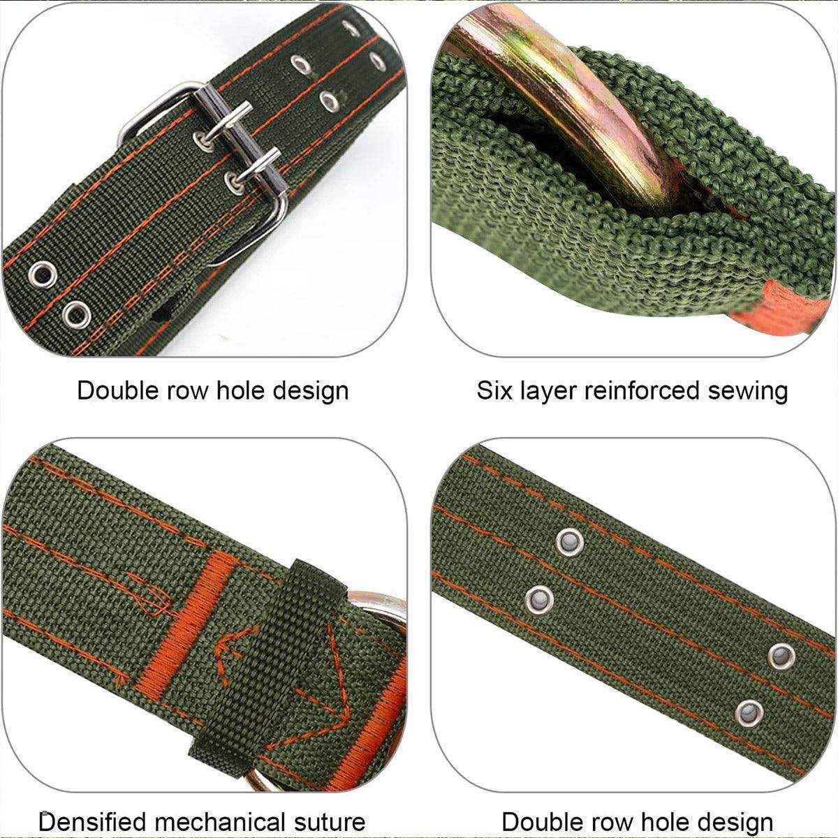 Heavy-Duty Adjustable Cattle Collar with Metal Buckle – Wear-Resistant Canvas