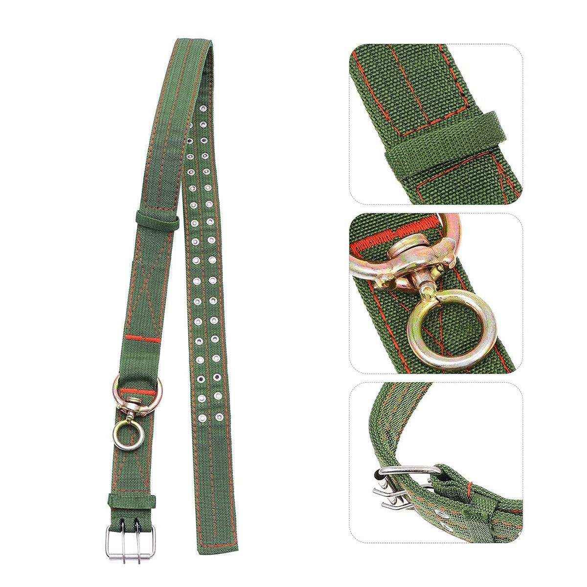 Heavy-Duty Adjustable Cattle Collar with Metal Buckle – Wear-Resistant Canvas