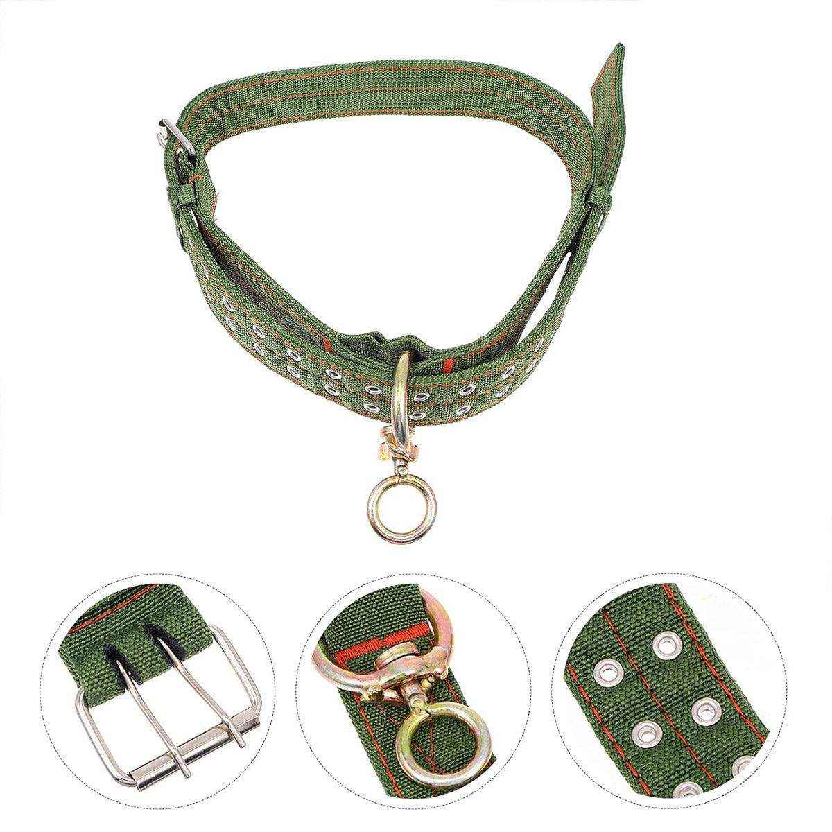 Heavy-Duty Adjustable Cattle Collar with Metal Buckle – Wear-Resistant Canvas