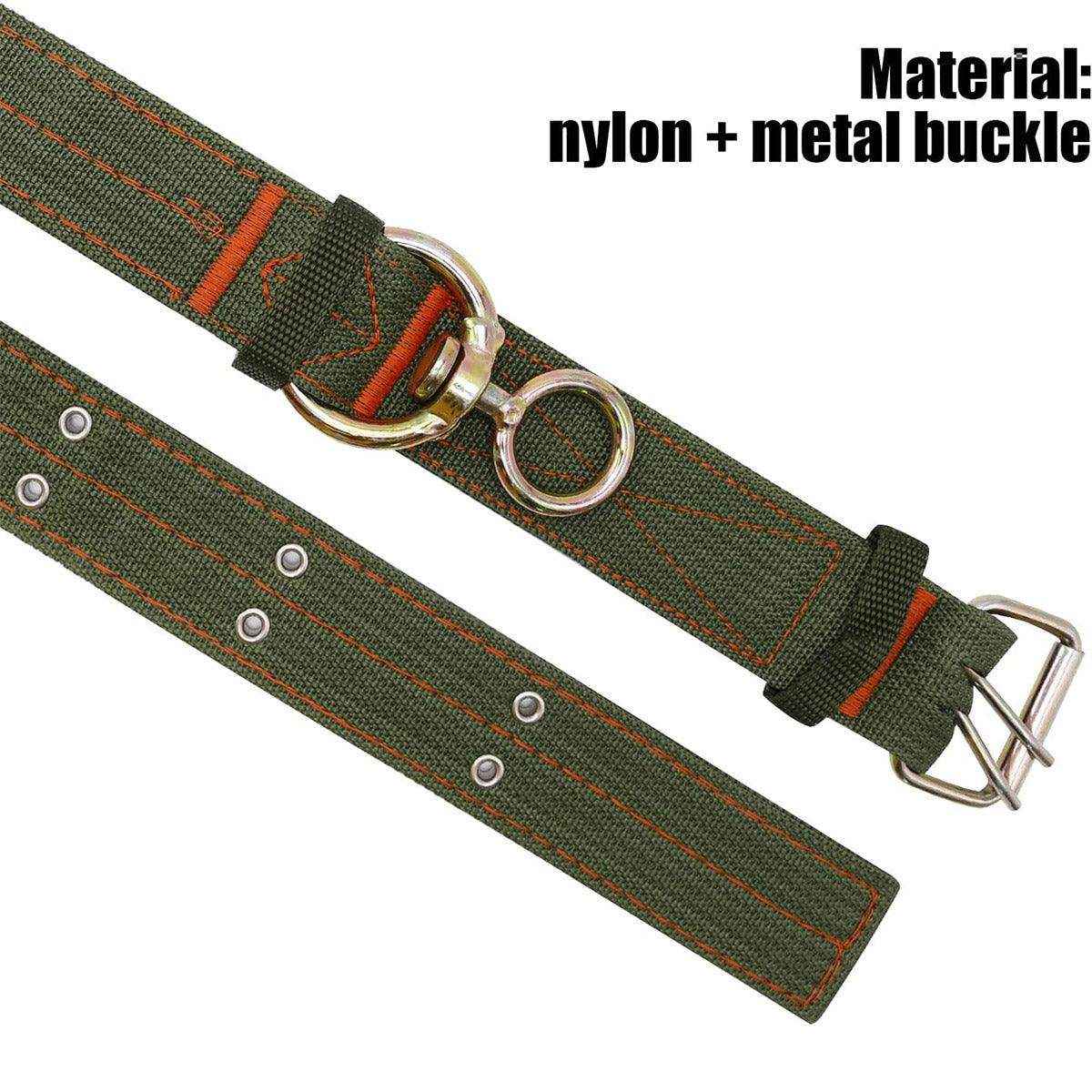 Heavy-Duty Adjustable Cattle Collar with Metal Buckle – Wear-Resistant Canvas