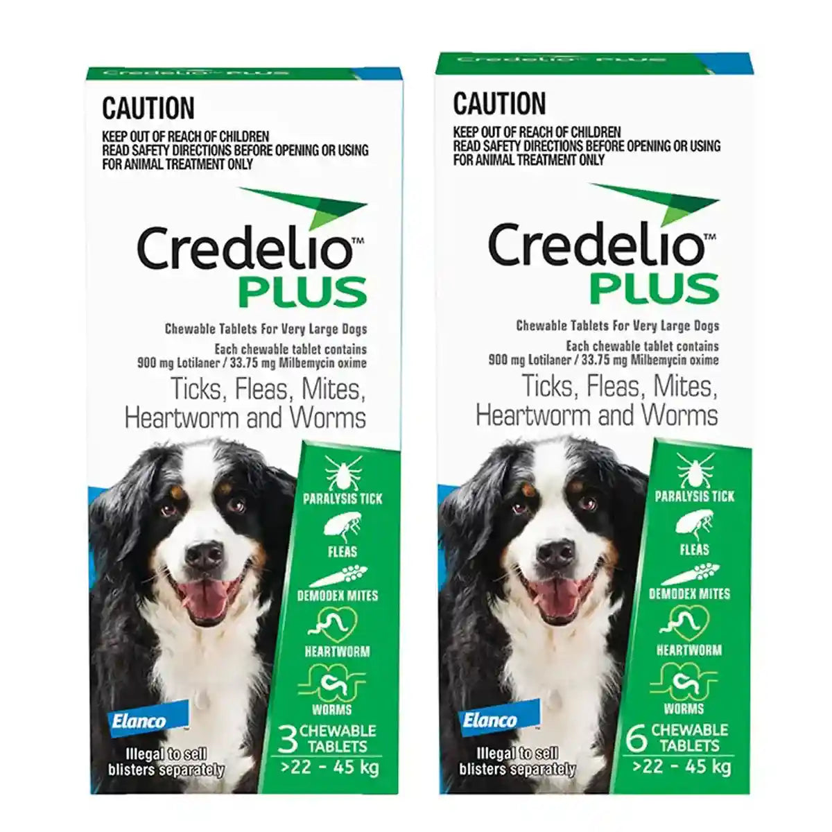 Credelio Plus Chewable Tablets For Extra Large Dogs 22.1-45kg
