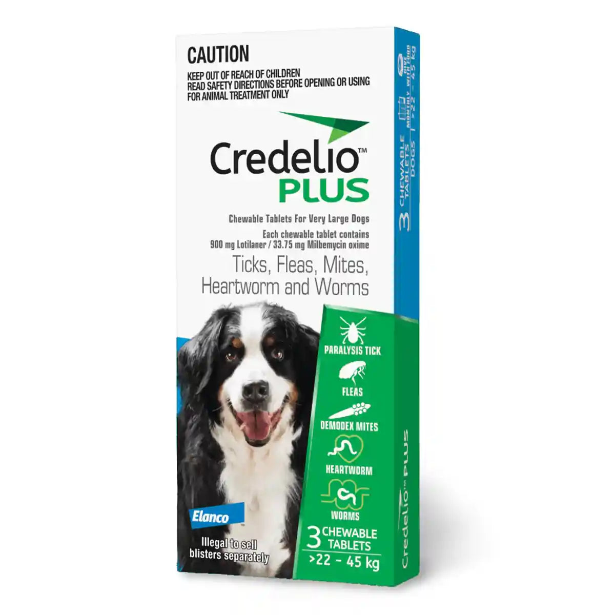 Credelio Plus Chewable Tablets For Extra Large Dogs 22.1-45kg