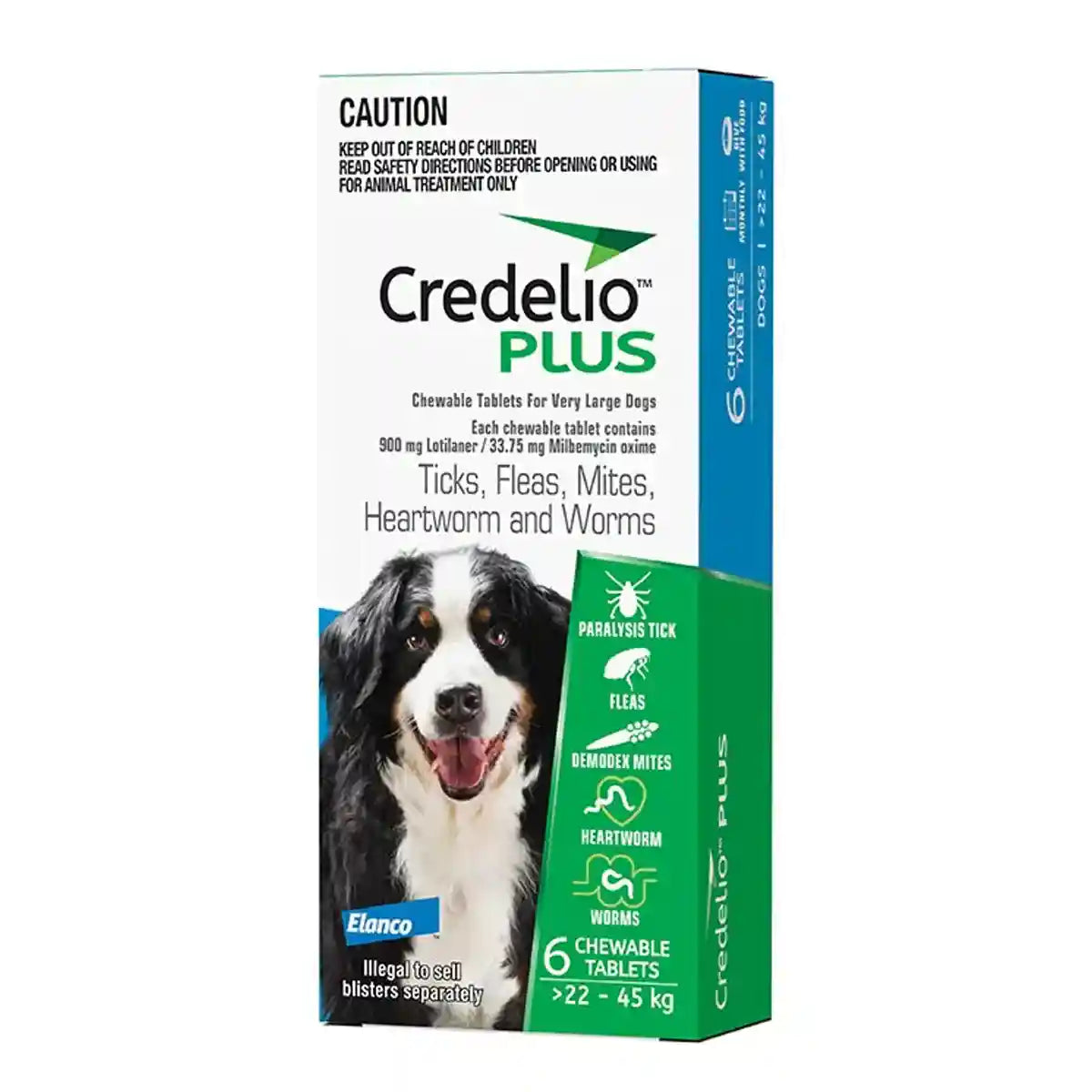 Credelio Plus Chewable Tablets For Extra Large Dogs 22.1-45kg