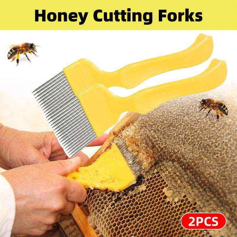 2PCS Stainless Steel Honey Scraper Forks
