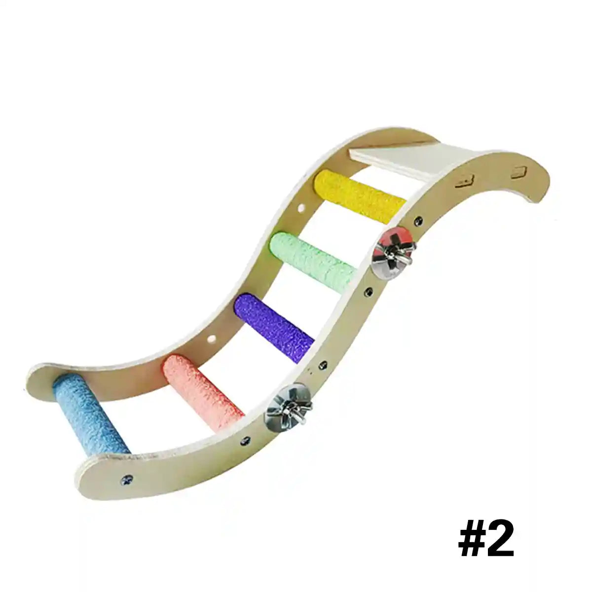 Parrot Climbing Ladder Toy for Birds Claw Care & Swing Platform