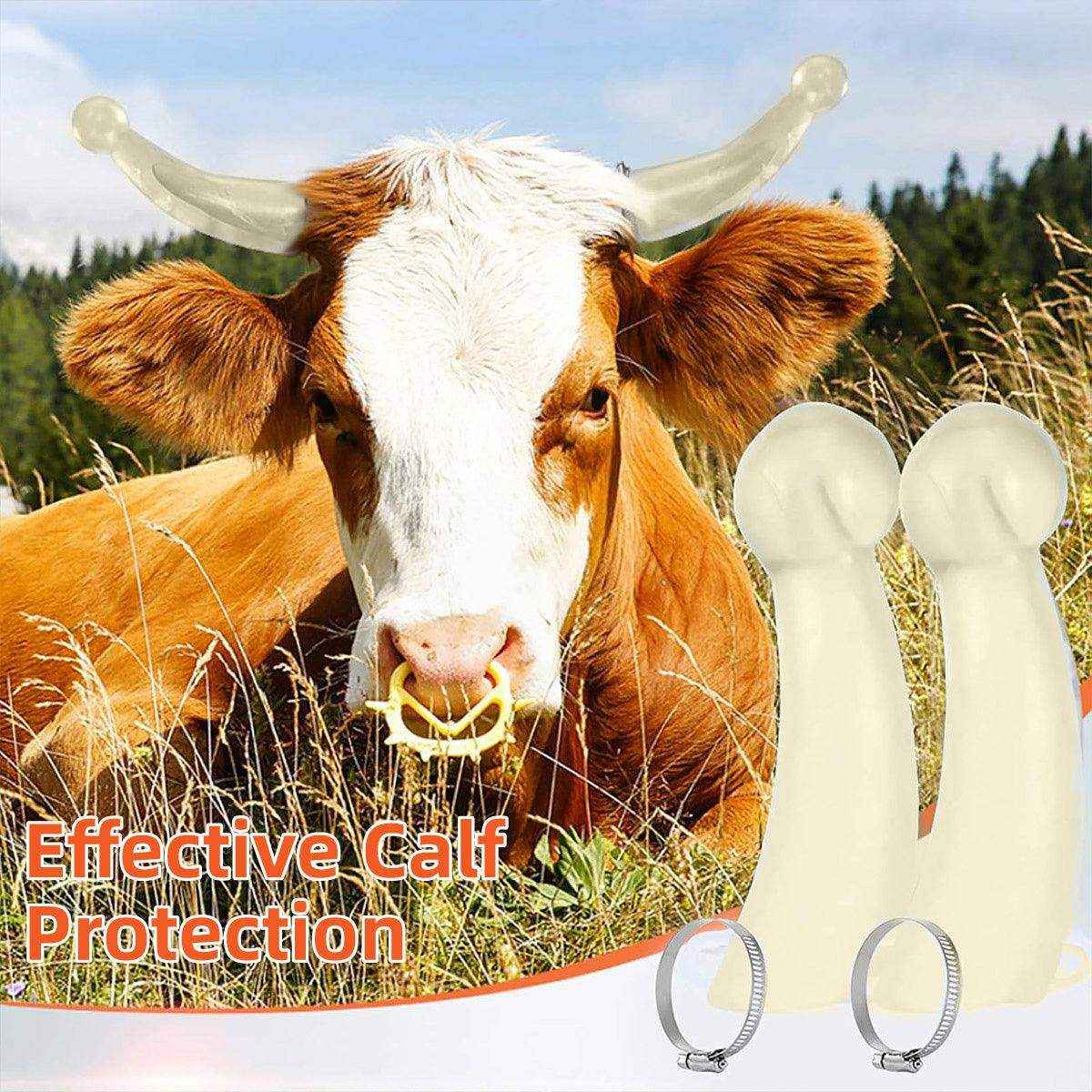 Safe and Adjustable Livestock Covers with Cow Horn Tip Protectors