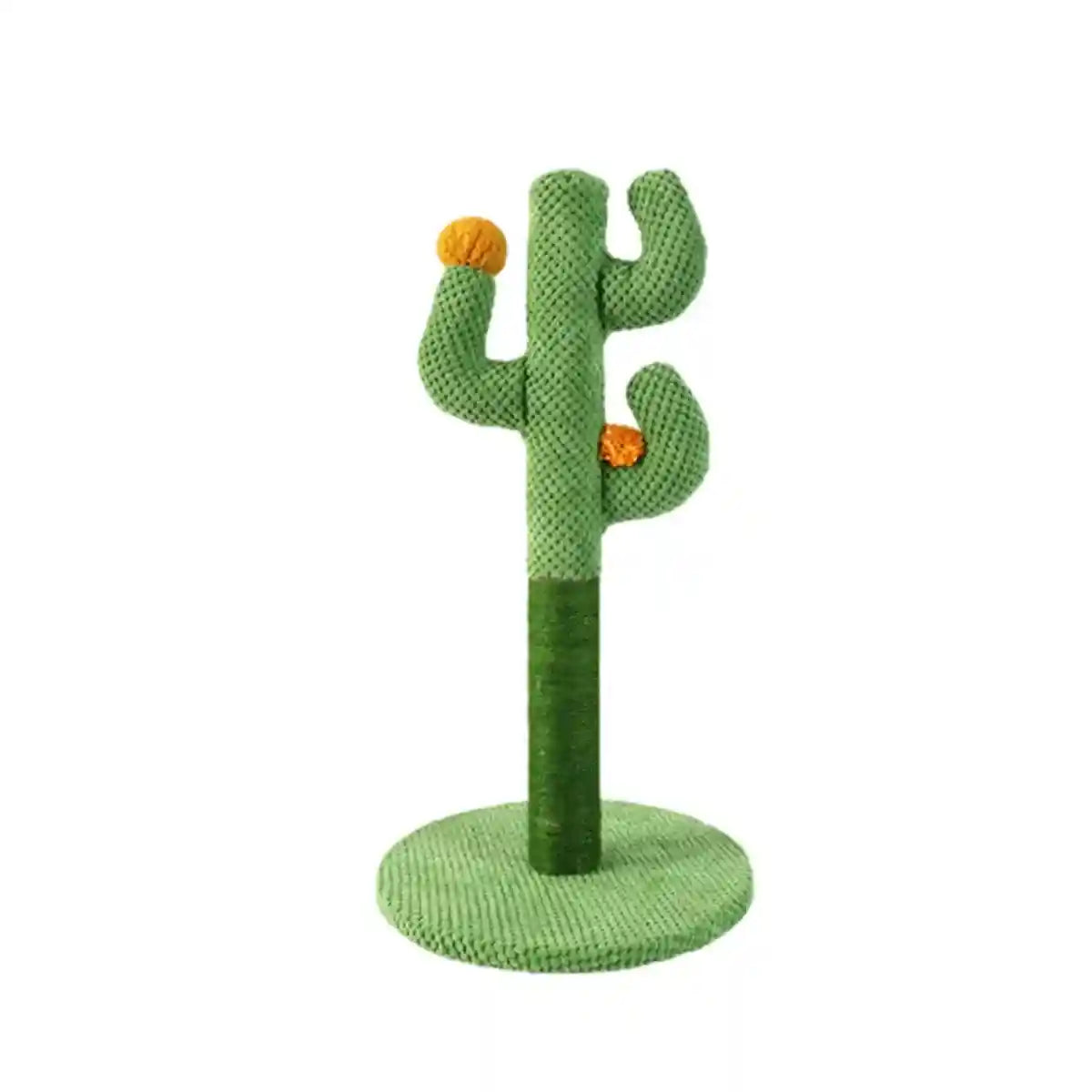 Cactus Cat Scratching Post with Sisal and Corduroy Fabric