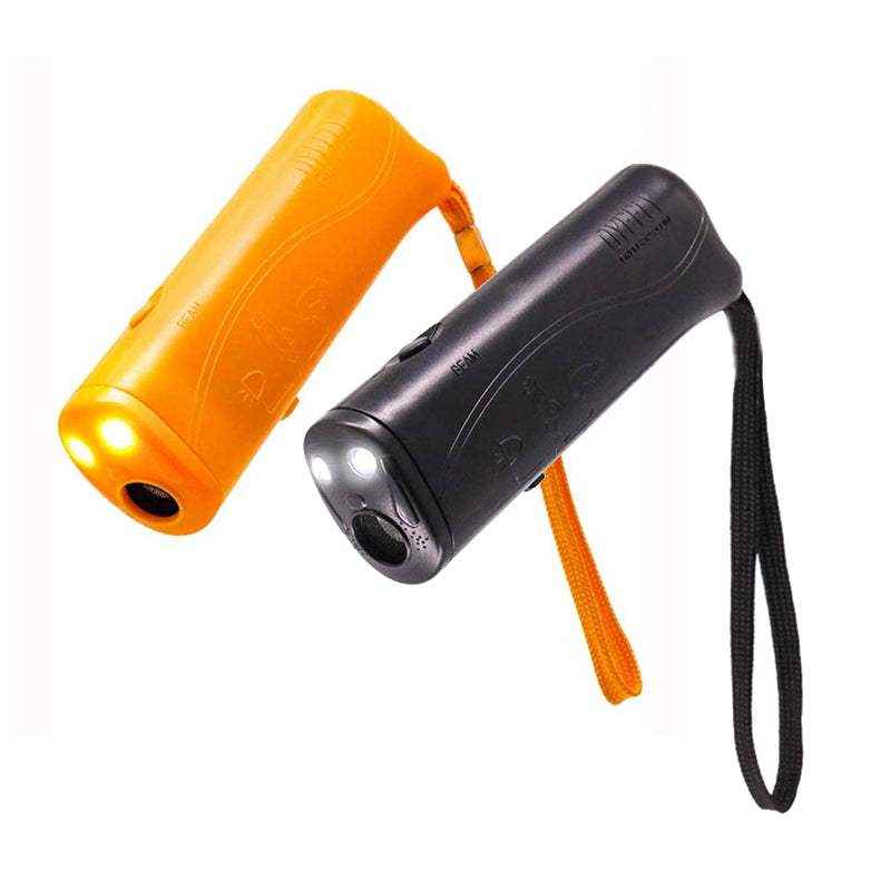 Ultrasonic Dog Repeller Deterrent Device Handheld Dog Chaser with LED Flashlight