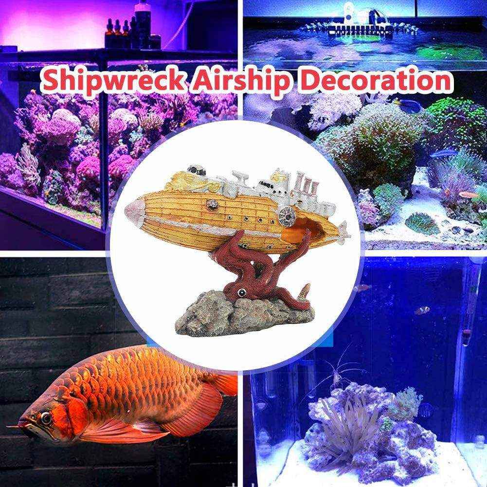 Explore the Depths with This Submarine-Themed Aquarium Ornament