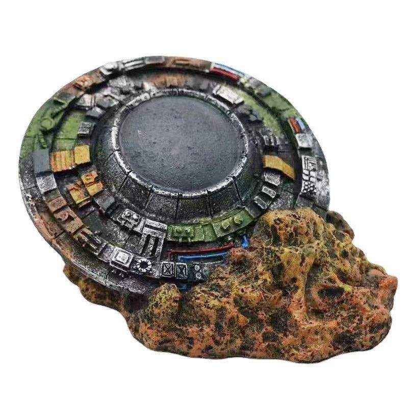 UFO Wreck Aquarium Decoration for Sci-Fi Inspired Fish Tanks