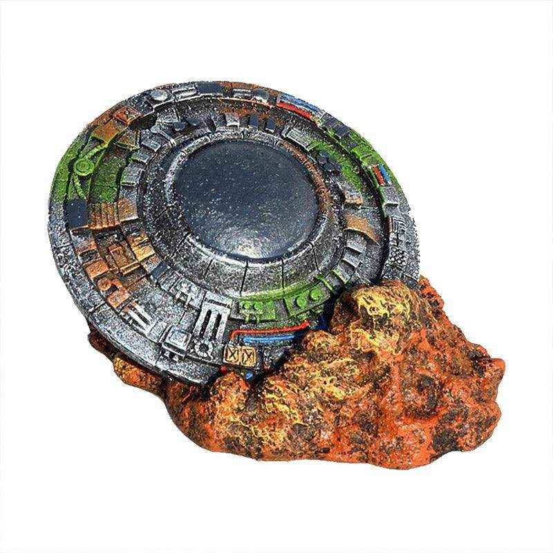 UFO Wreck Aquarium Decoration for Sci-Fi Inspired Fish Tanks