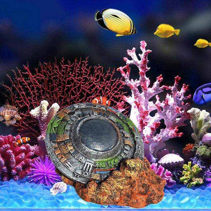 UFO Wreck Aquarium Decoration for Sci-Fi Inspired Fish Tanks