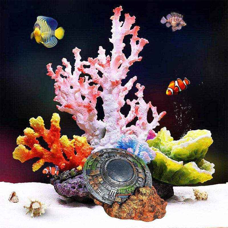 UFO Wreck Aquarium Decoration for Sci-Fi Inspired Fish Tanks