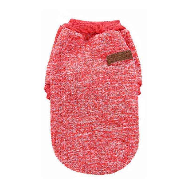 Winter Comfort Dog Jumper with Knitted Design and Colour Options