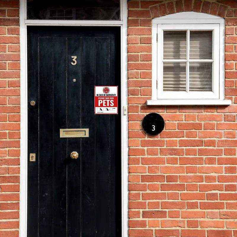 10pcs Emergency Pet Alert Stickers for Windows and Doors