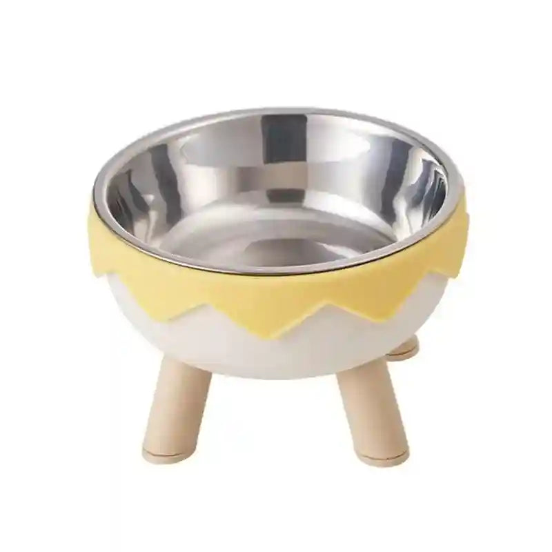 Modern Raised Feeder with Elevated Cat Bowls