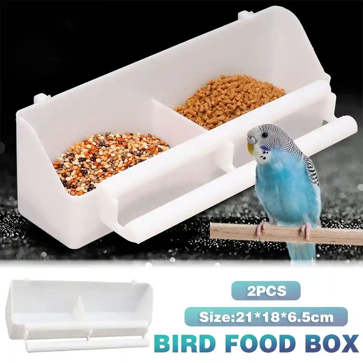 Large Hanging Bird Feeder And Water Bowl Set For Small Birds