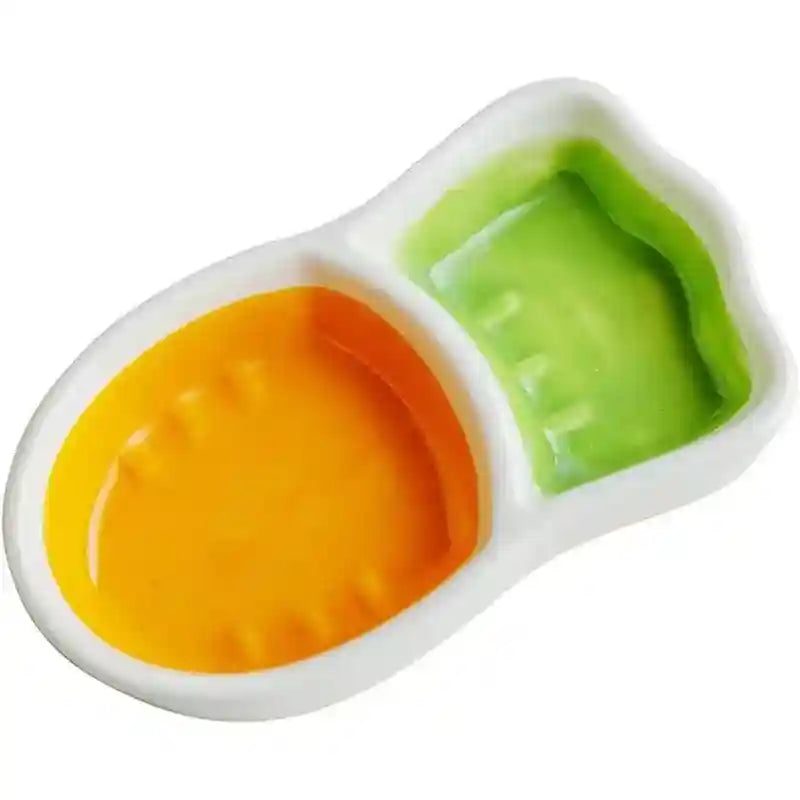 Carrot-Shaped Pet Ceramic Bowl for Hamsters and Small Animals