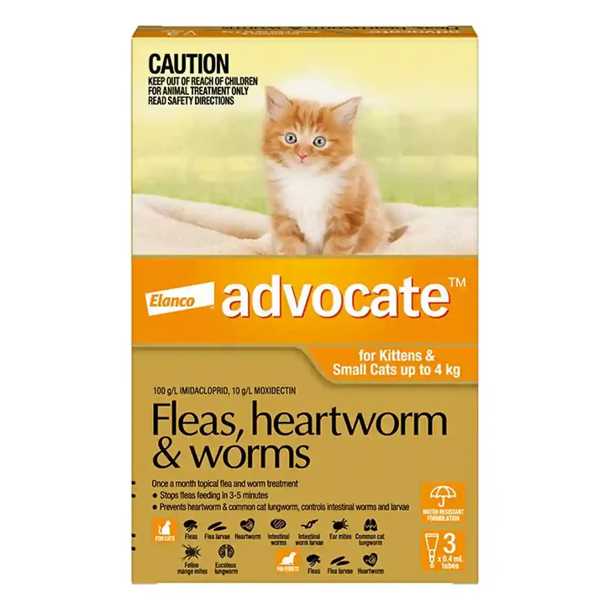 Advocate Spot-On For Kittens & Small Cats Up To 4kg