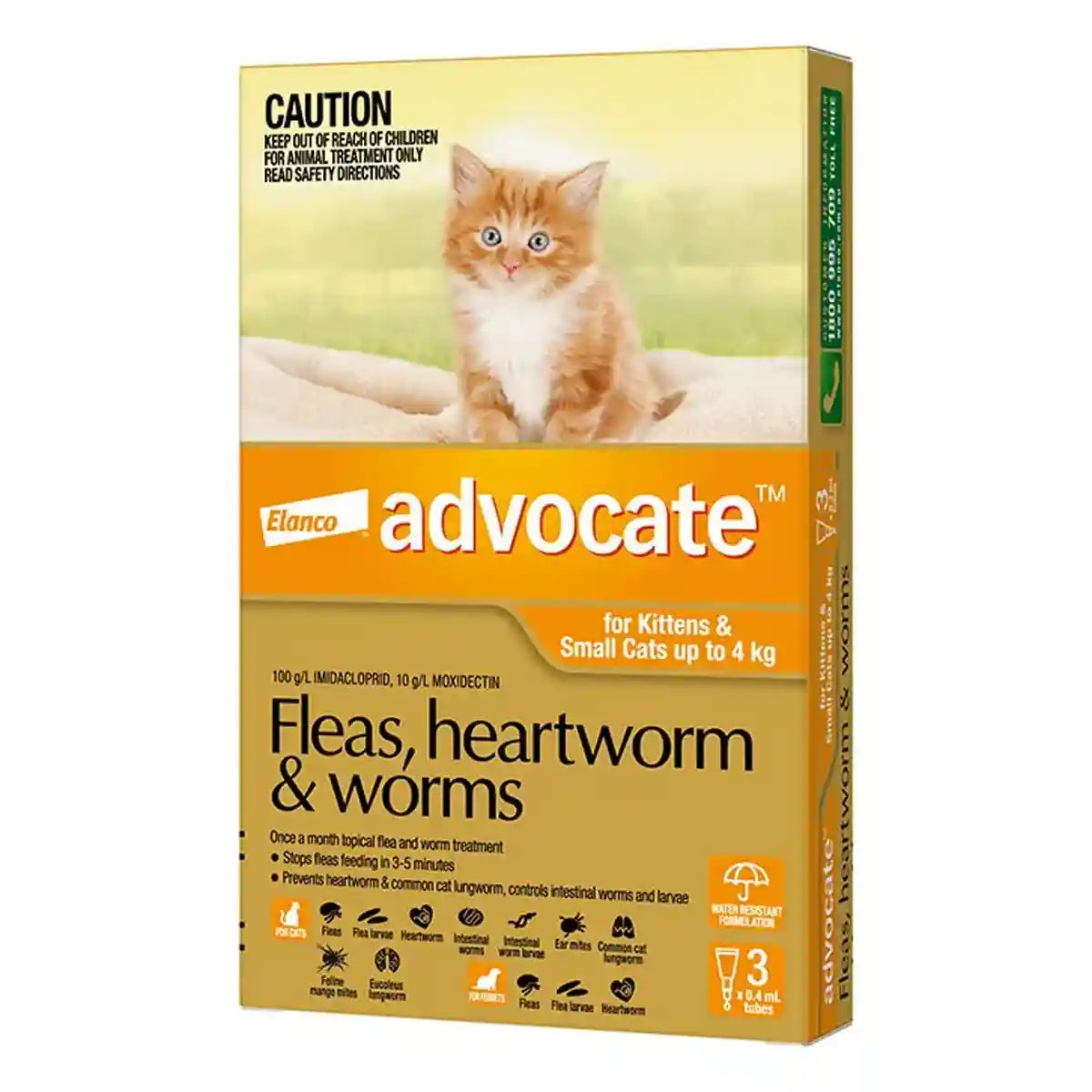 Advocate Spot-On For Kittens & Small Cats Up To 4kg