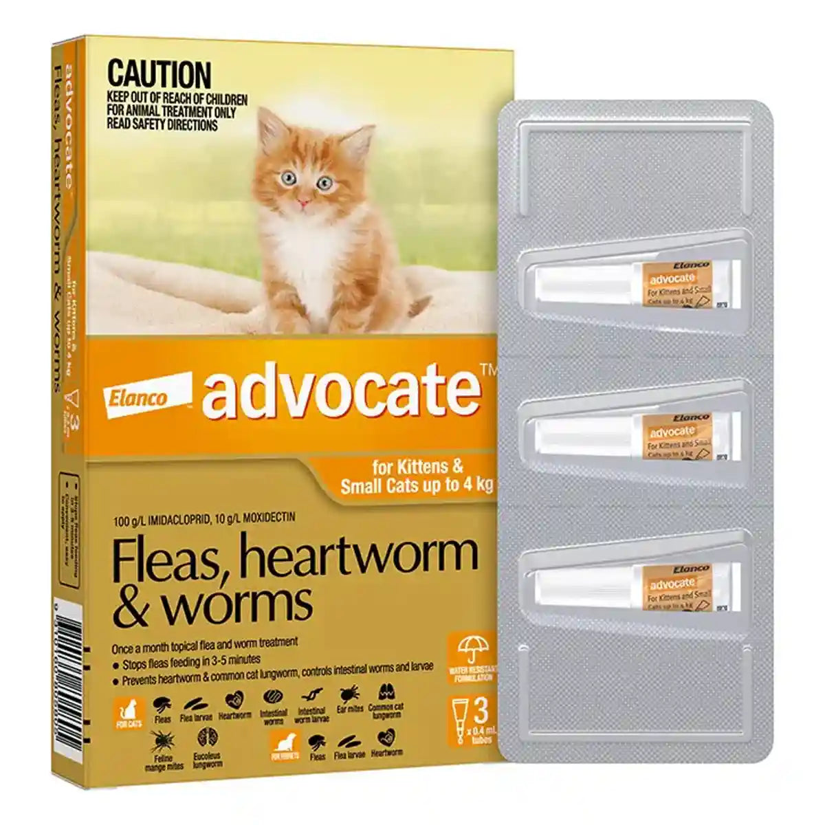 Advocate Spot-On For Kittens & Small Cats Up To 4kg