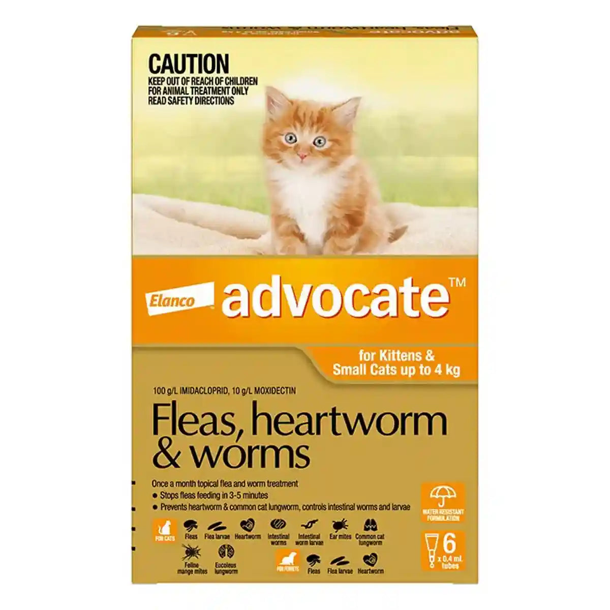 Advocate Spot-On For Kittens & Small Cats Up To 4kg
