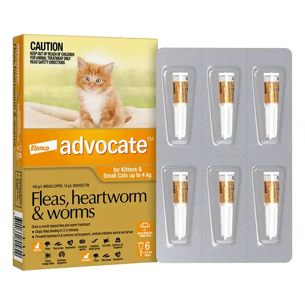 Advocate Spot-On For Kittens & Small Cats Up To 4kg