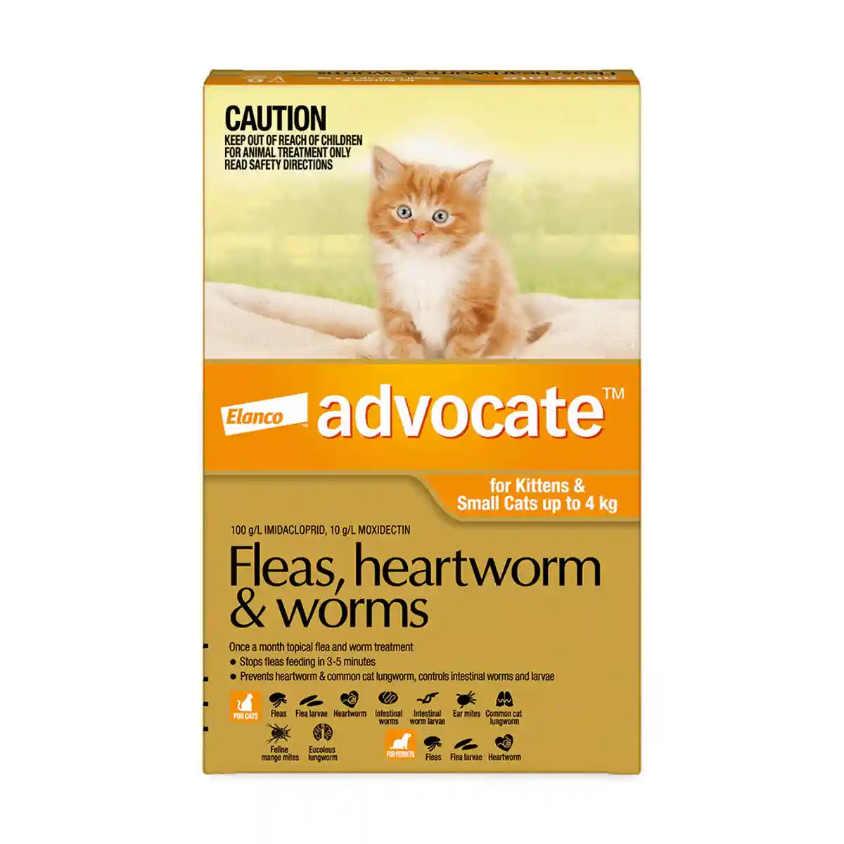 Advocate Spot-On For Kittens & Small Cats Up To 4kg