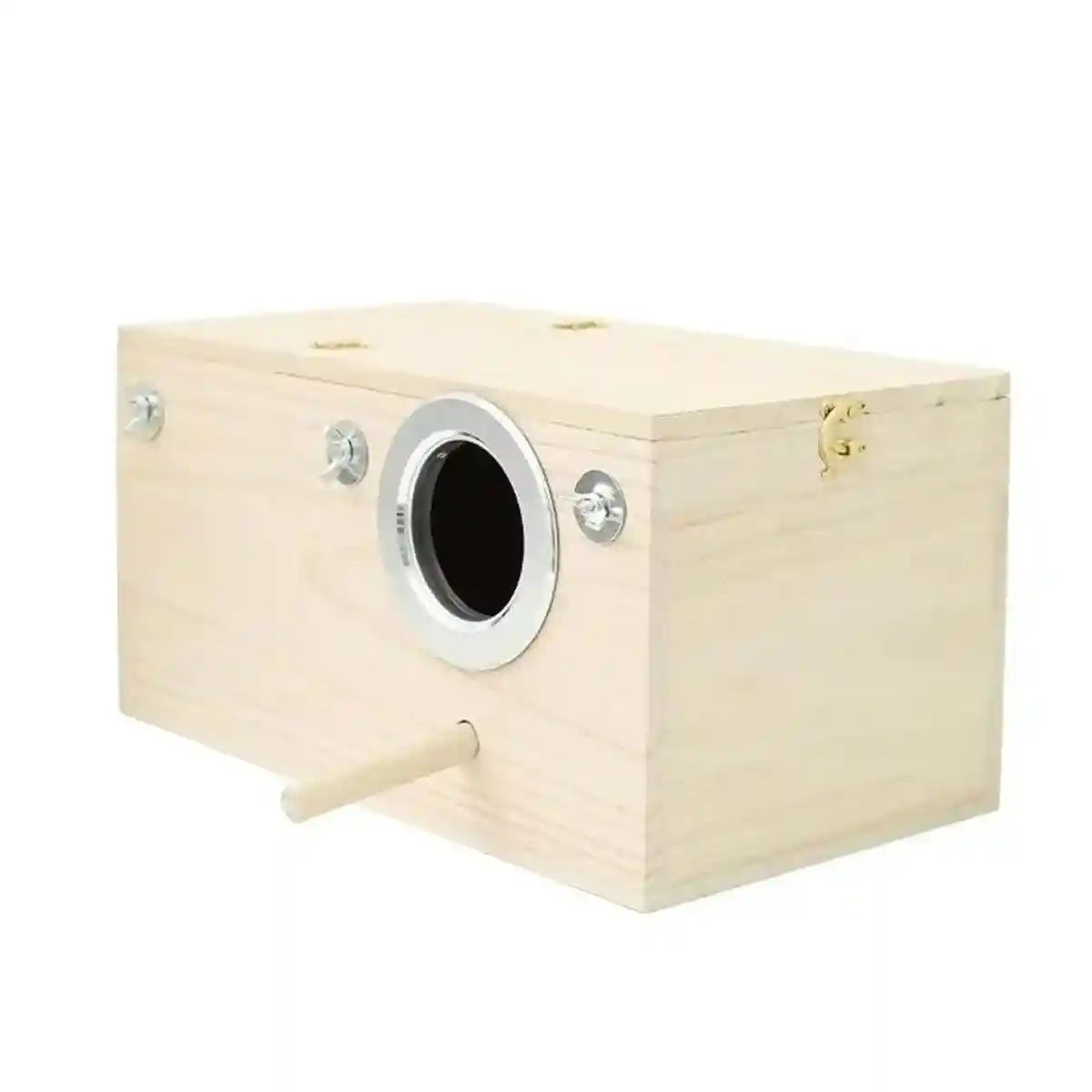 Right Opening Wooden Breeding Box for Small Birds Durable & Spacious