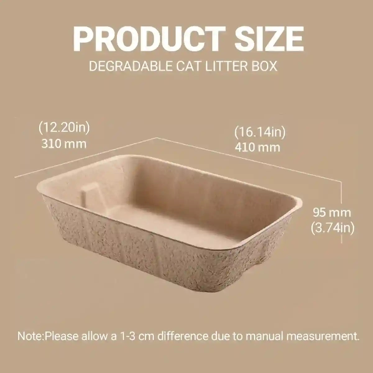 Eco-Friendly Disposable Cat Litter Trays Biodegradable Travel Solution