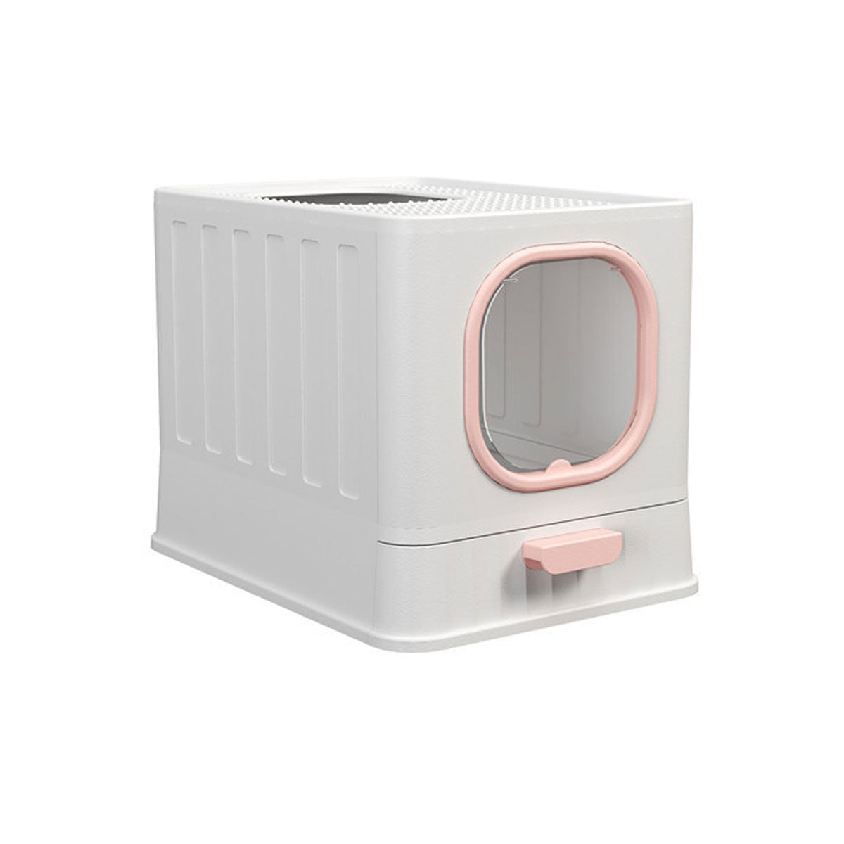 Enclosed Cat Litter Box With Pull-Out Tray