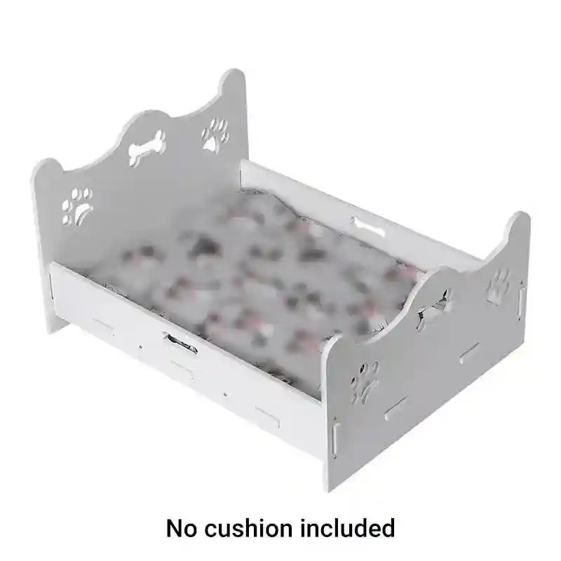 Stylish Raised Dog Bed Frame for Small Pets Waterproof and Easy to Clea