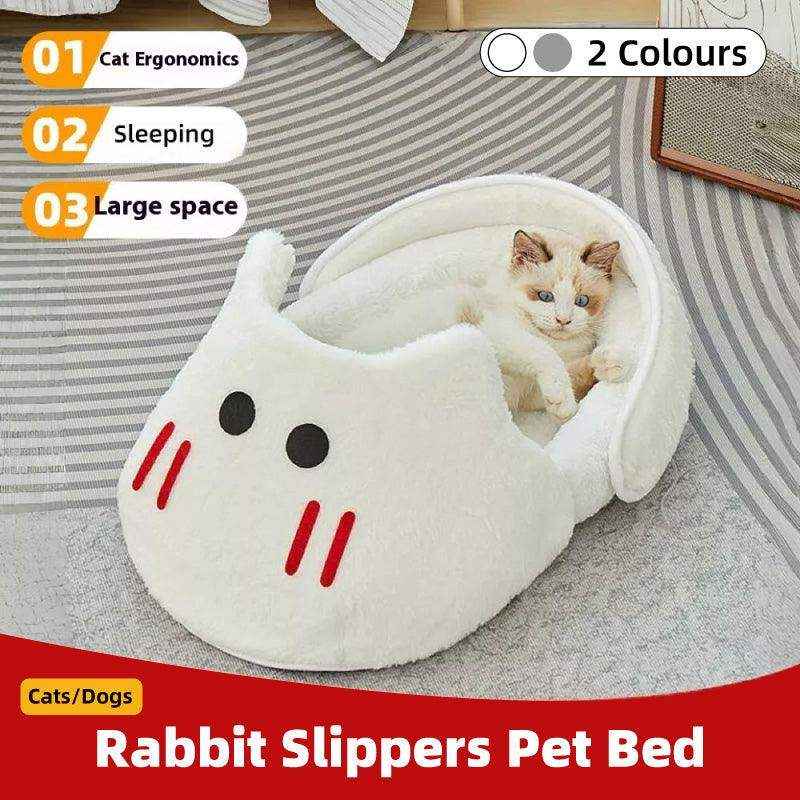 Cute Pet Bed for Cats & Small Dogs Cozy Washable Nest