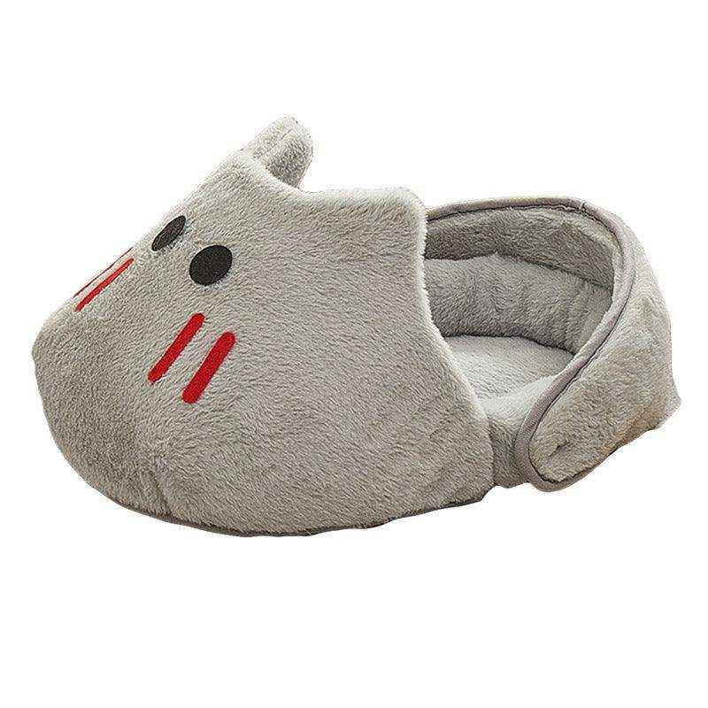 Cute Pet Bed for Cats & Small Dogs Cozy Washable Nest